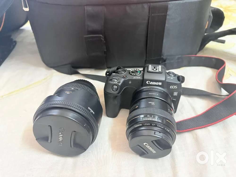 Canon EOS RP with 2 lenses