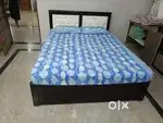 Solid plywood queen size cot and mattress for sale!!!