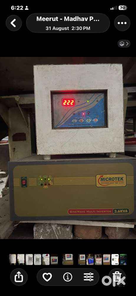 Microtek inverter 3.6 kva 4 betro ka inver