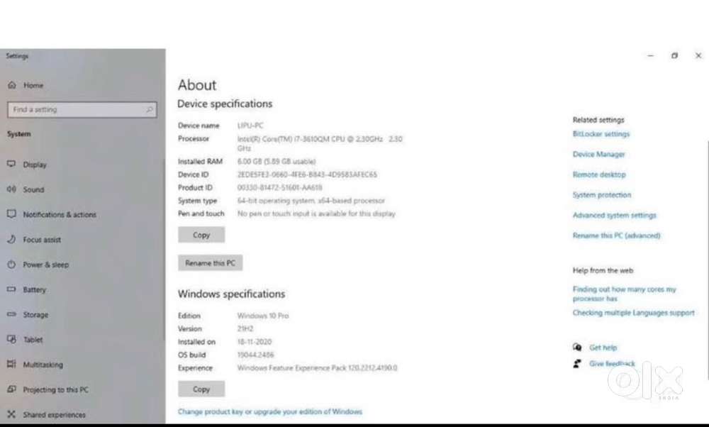 HP Pavilion DV6 Core i7 15” Laptop (13 Years Old)