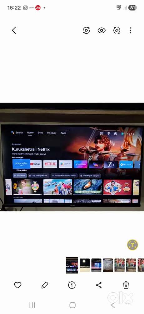 Excellent condition 32 inch Led Smart Anroid TV