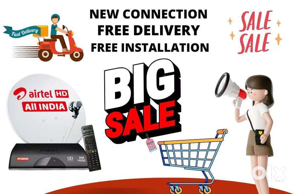 All DTH Available Best Rate Sky DishTV Airtel Videocon D2H Tatá Play