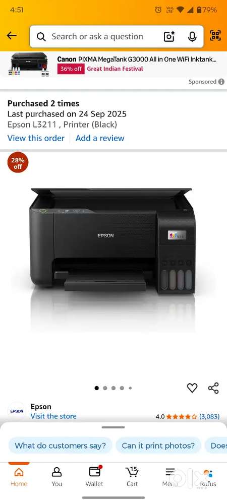 Epson L3211 printer brend new seal pack