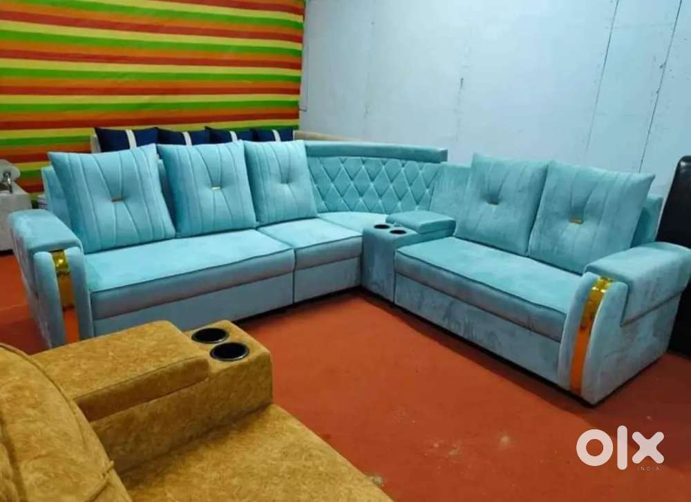 Turkish model l shape sofa set with pillows in STARF FURNITURE