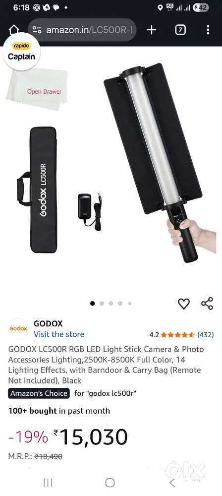 GODOX LC500R RGB LED Light Stick Camera & Photo Accessories Lighting