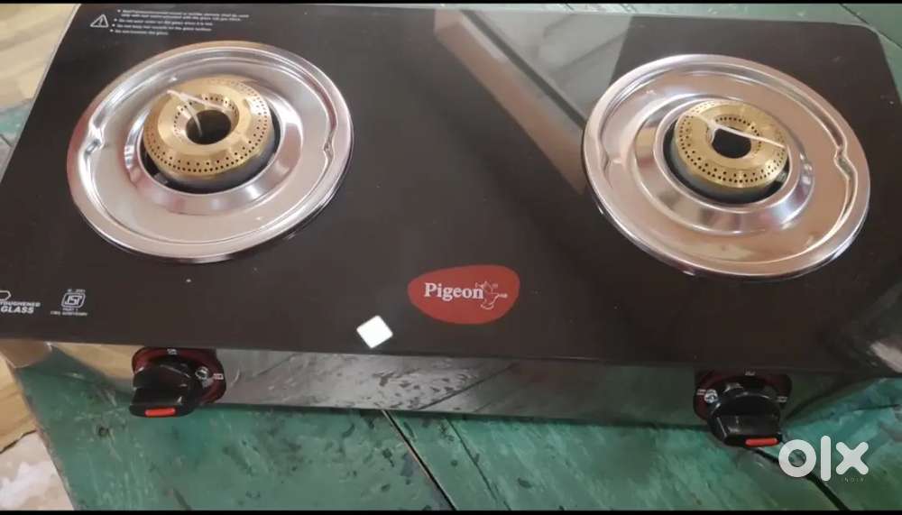 Brand New Pigeon 2-Burner Glass Top Gas Stove – Unused