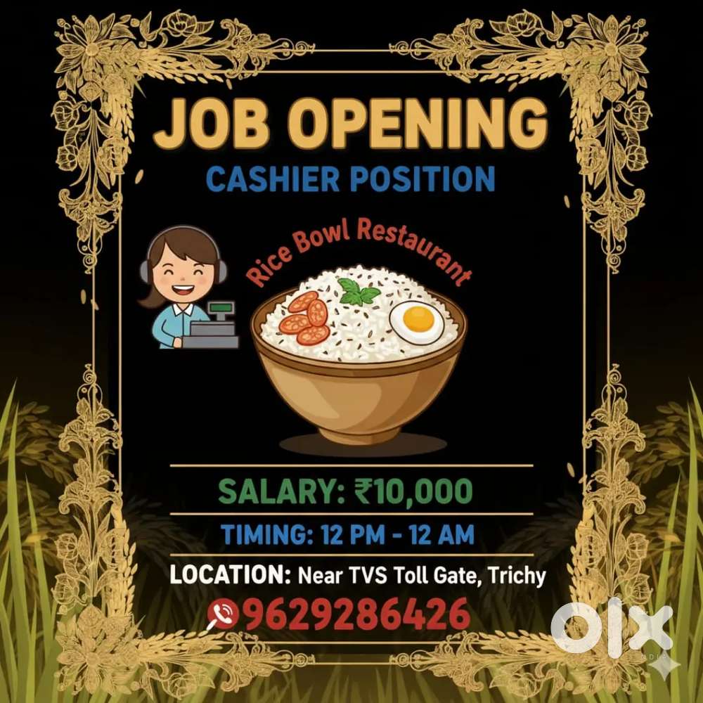 Cashier for restaurant