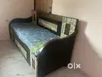Bed & sofa( singal bed with mattress)
