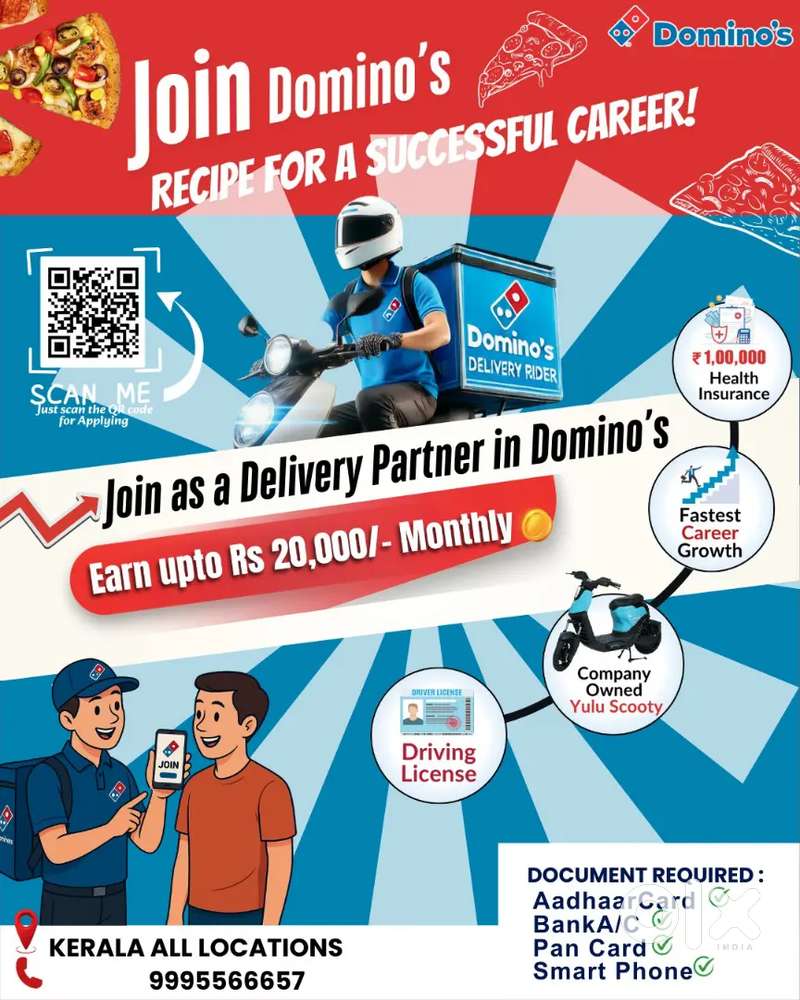 Dominos Pizza Kerala hiring
