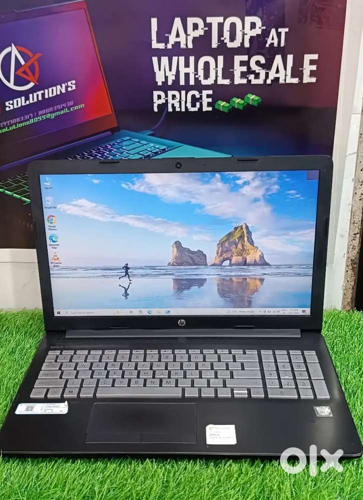 Hp laptop i5 10th gen 8gb ram 256 ssd 500gb hd @17999/-