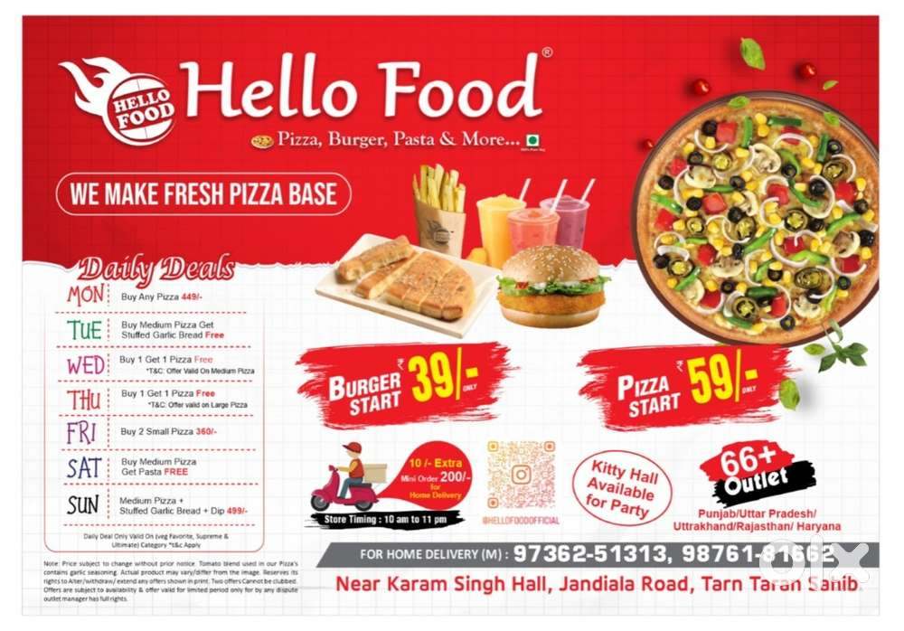 Staff for restaurants