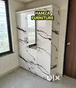 HAMZA FURNITURE New designer stylish look particle wood wardrobe 4by6