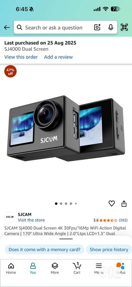 SJCAM  SJ 4000 DUAL SCREEN