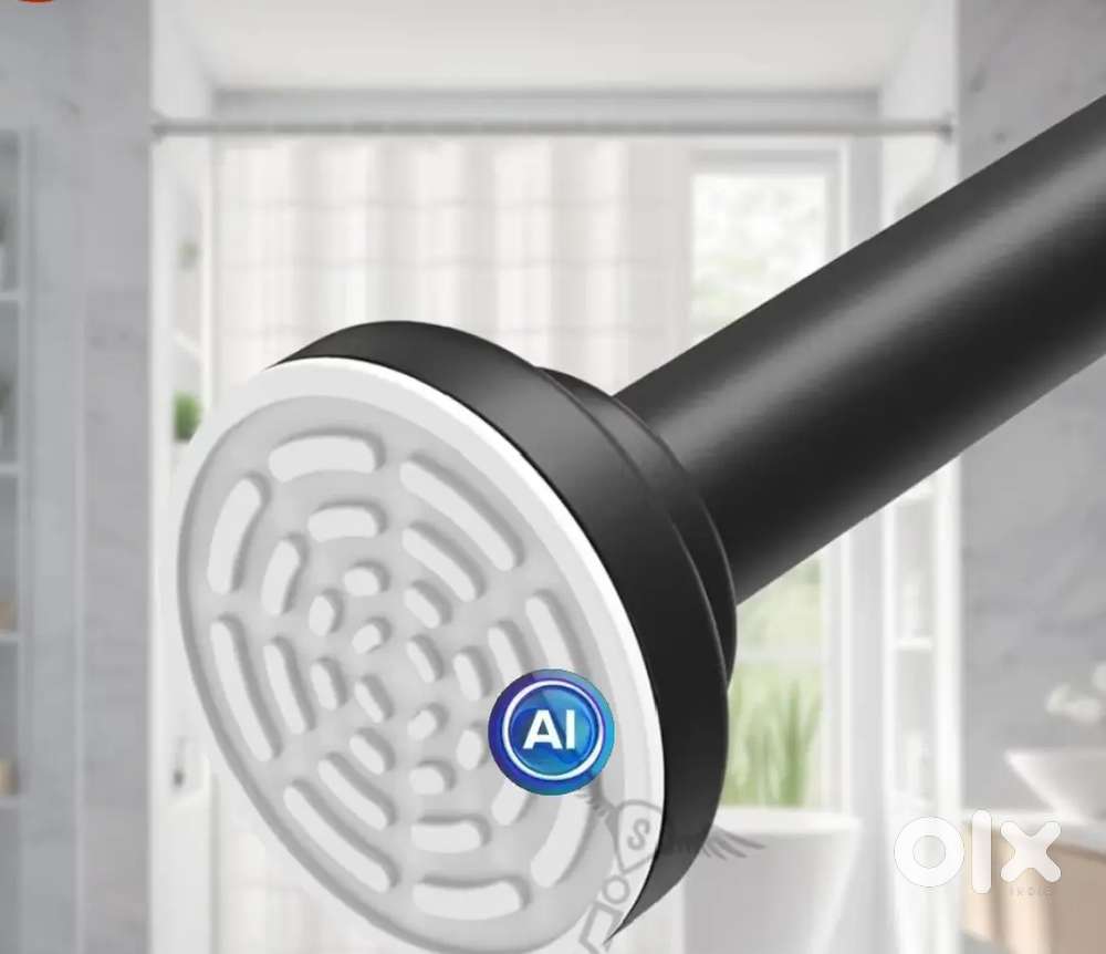 Extendable shower curtain tension rod non drilling