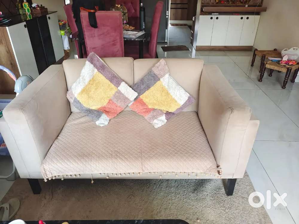 Urgent Sale: Sofa 3 +2 beige color , very good condition.