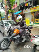 Ktm 390 loaded with touring goodies