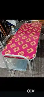 New Folding Cot with Prefixed Cushion