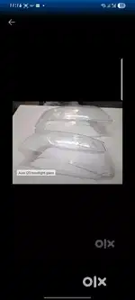 Audi head light glass
