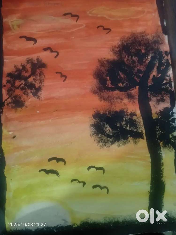 Sunset painting masterpiece