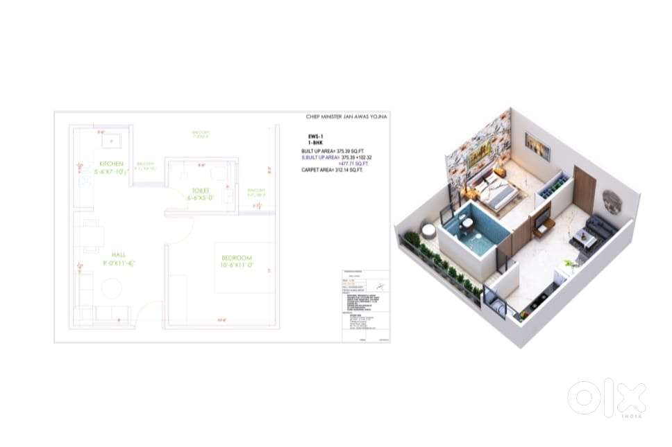 1 BHK FLET NEAR AJMER ROAD JAIPUR