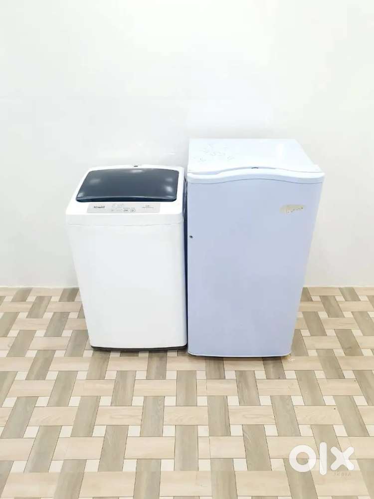 All-in-One Home Solution: Fridge and Washing Machine Combo