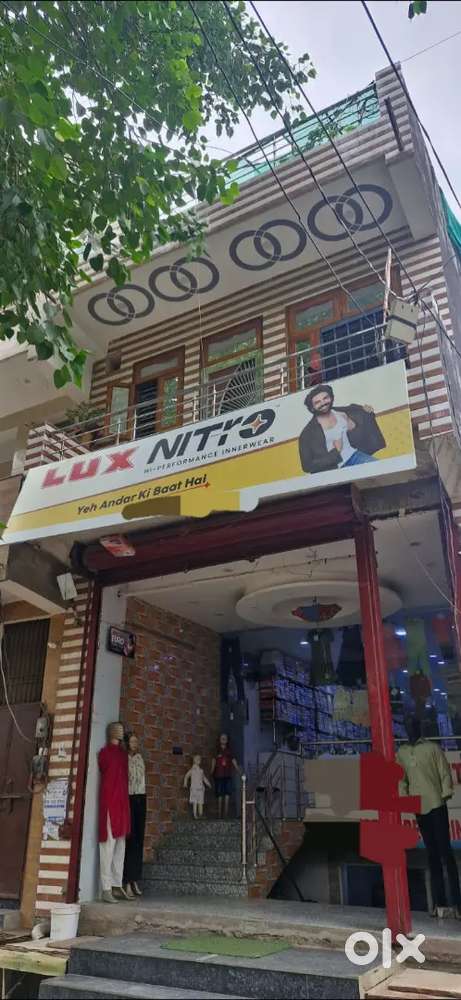 House cum commercial property with front side 2 big size shop