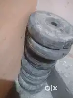 Rubber gym weights 24 kg