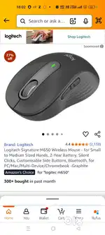 Logitech Signature M650 Wireless Mouse