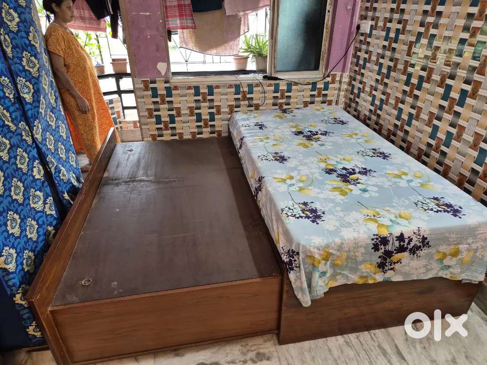 Proper Furnished Segun wood Bed