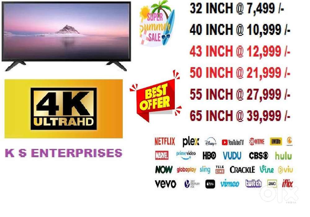 32 INCH SMART LED TV @ 7,499 /-