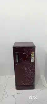Whirlpool maroon colour flower model single door refrigerator