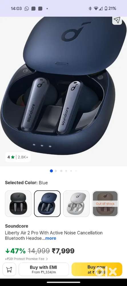 Soundcore Liberty Air 2 Pro With Active Noise Cancellation