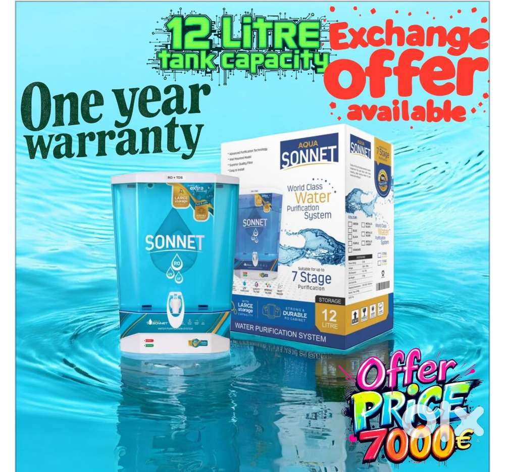 Sonnet RO UV Purifier – Quality You Can Trust  Chennai Homes