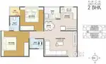 2.BHK flat kesar exotica nr. Rajhans party plot