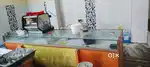 Counter shows case with glass and drawers
