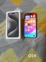 iPhone 15 pro max 256gb with full kit box pristine condition