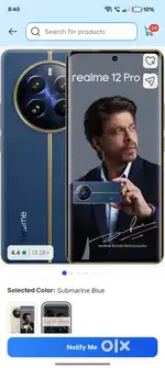 6 months old Realme 12 Pro + 5G ,12+4 GB Ram 256 storage