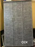 1yr old 3-door wardrobe with matte finish, in excellent condition