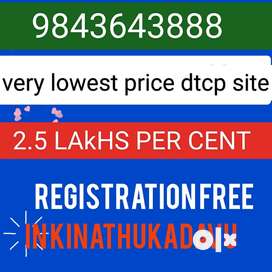 Very lowest price dtcp site for sele in kinathukadavu
