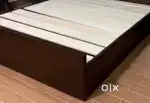 Double bed cot along with Mattress,Mini dining table and plaav door