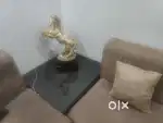 Sofa set and side tables and middle table