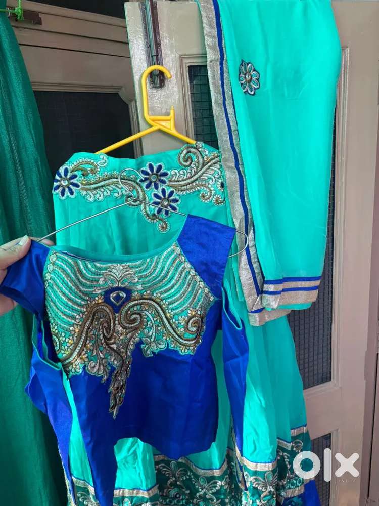 Three-piece designer lehenga set