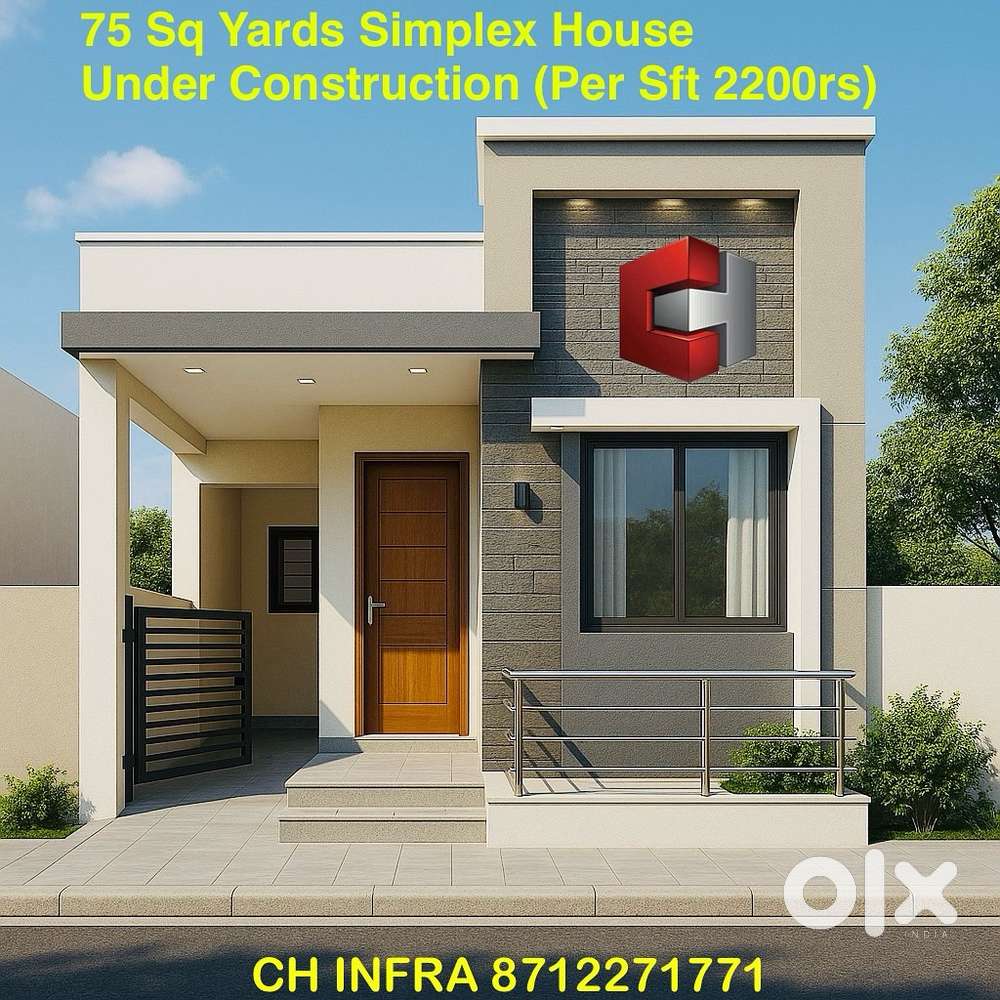 We construct individual houses Rs.2200 per sft (All Included)