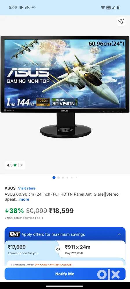 Asus 144 hzz monitor