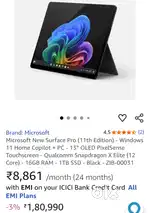 Surface Pro 11 13.8' Snapdragon X Elite 12 core/16GB/1TB OLED