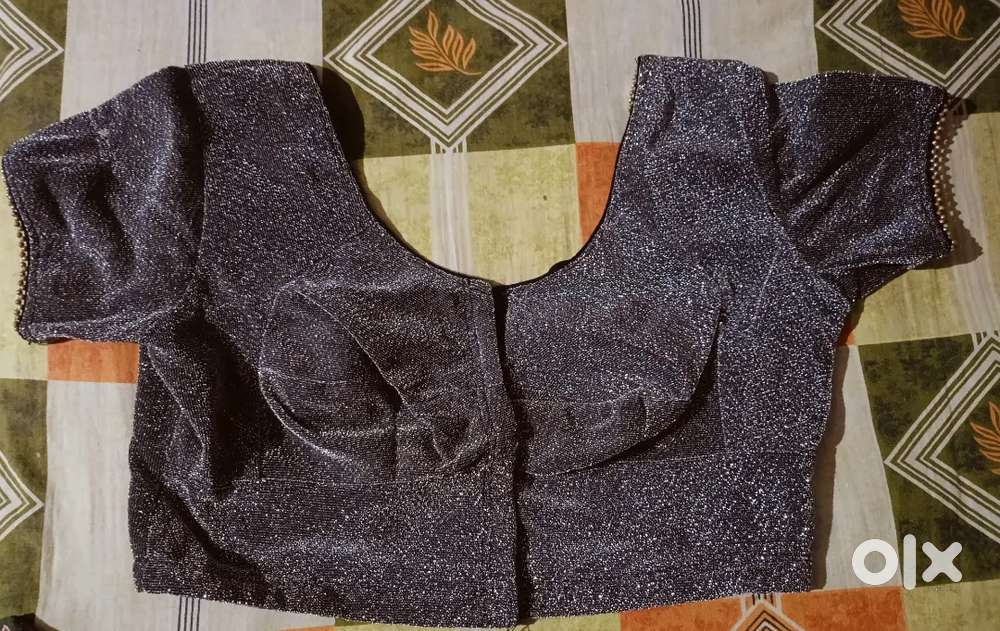 Fancy Silver Colour Blouse