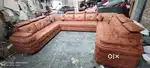 U shape model sofa set headrest