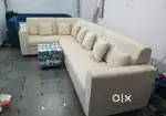 L shape sofa set with comfortable sitting with beautiful colour