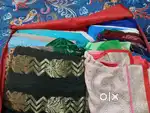 Sarees with stich blouse fall pico