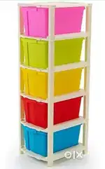 Colorful drawer storage for kids